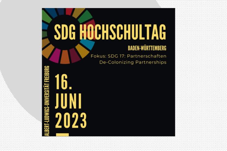 Flyer of the SDG University Day Baden-Württemberg 2023