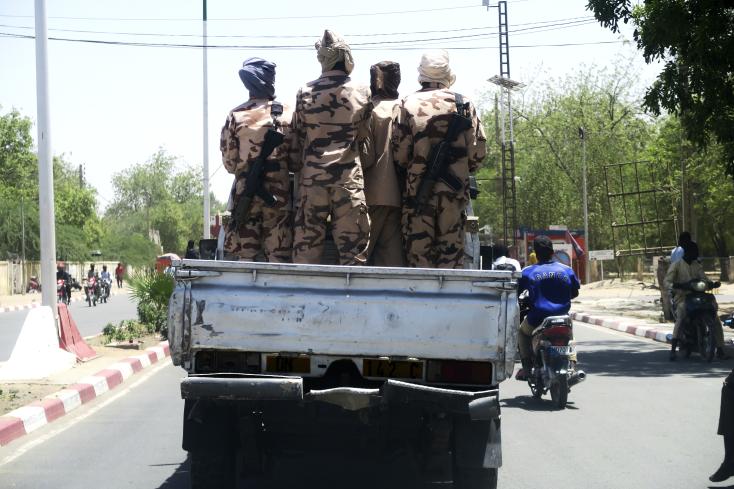 Militärs in N'Djamena/Tschad