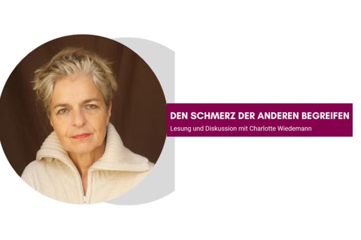 Flyer zur Lesung und Diskussion „Den Schmerz der Anderen begreifen"