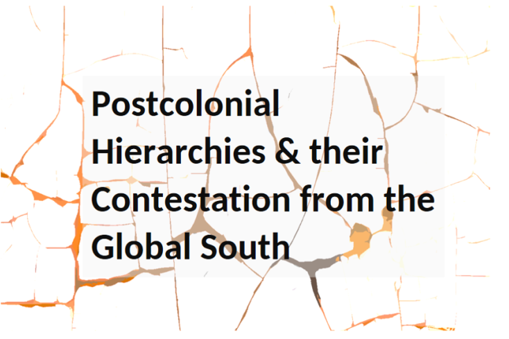 Poster for ALMA Lecture Series 2023 „Postcolonial Hierarchies and their Contestation from the Global South"