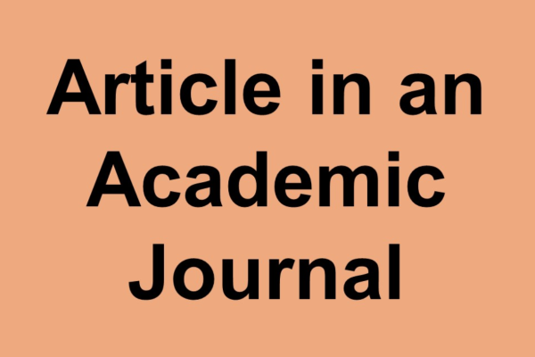 Article in Academic Journal